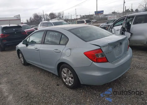 2012 Honda Civic Lx z USA, uszkodzony, nr VIN 19XFB2F58CE031284